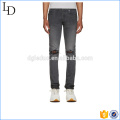 Pantalon cargo en denim extensible Slim Fit en denim biker